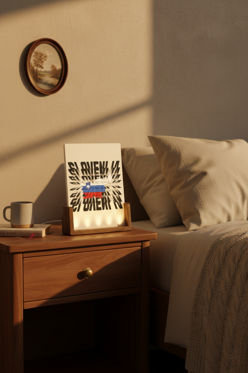 Slovenija Beleuchteter Bilderrahmen
